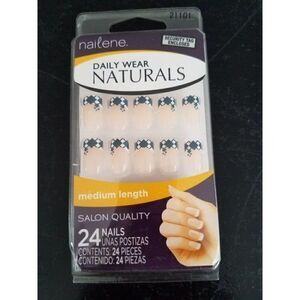 Artificial Nails by Nailene #21101 Nude & Argyle Pattern Tip 24 Nails